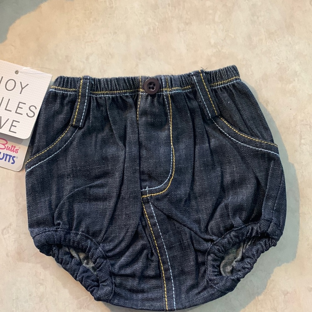Ruffle Butts Dark Blue Denim Bloomers
